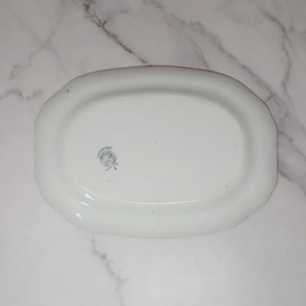 Antique Alfred Meakin Ironstone Transferware Platter / Underplate, Superior
